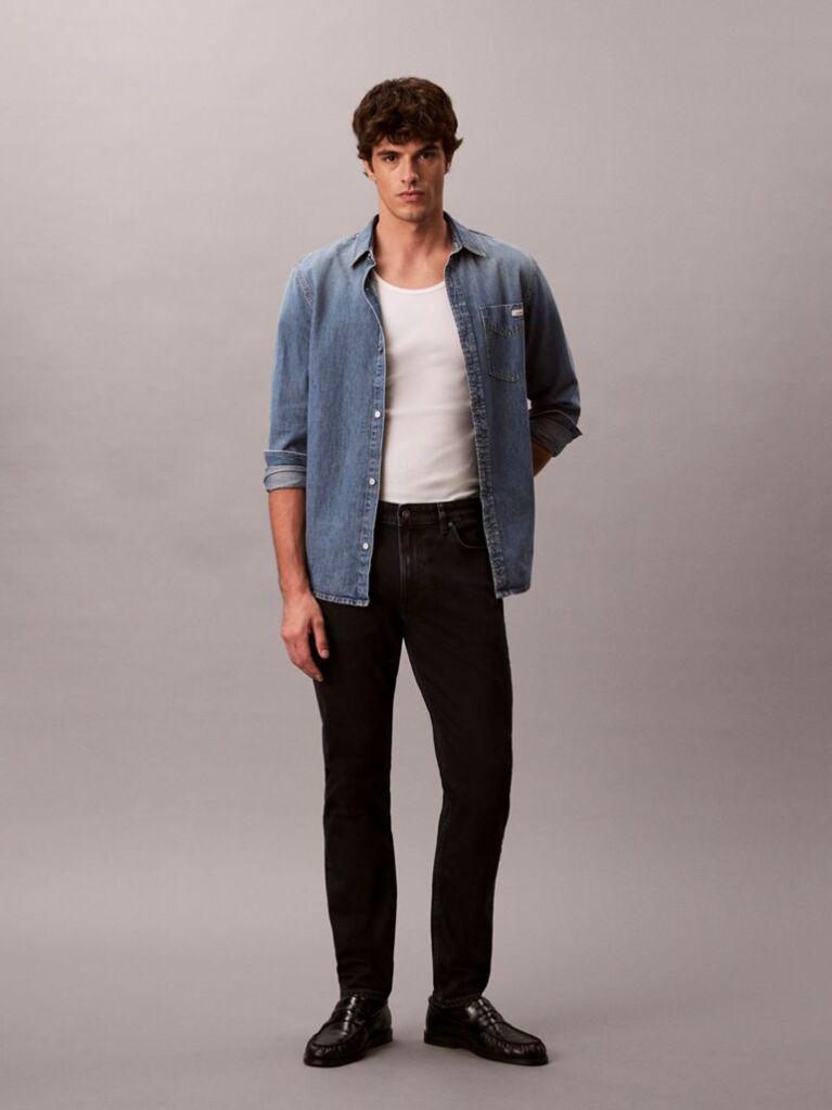 Denim Στενό Τζιν Με Tapered Γραμμή  Άνδρας
