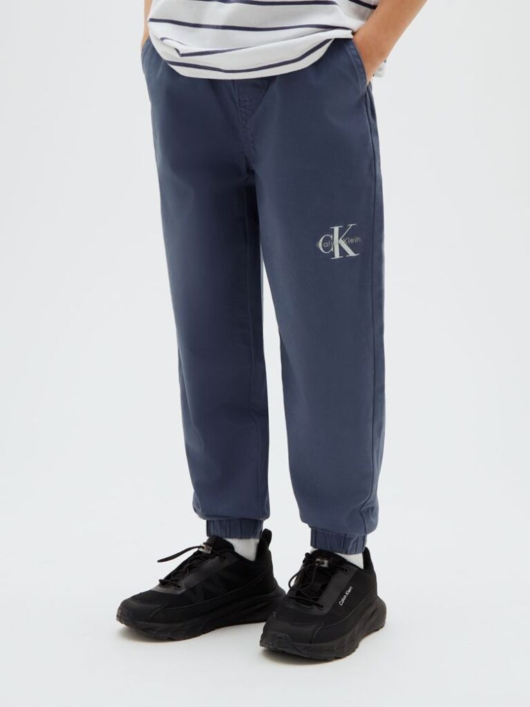 Μπλε Παιδικό Παντελόνι Φόρμας Joggers Με Signature Λογότυπο  Αγόρι