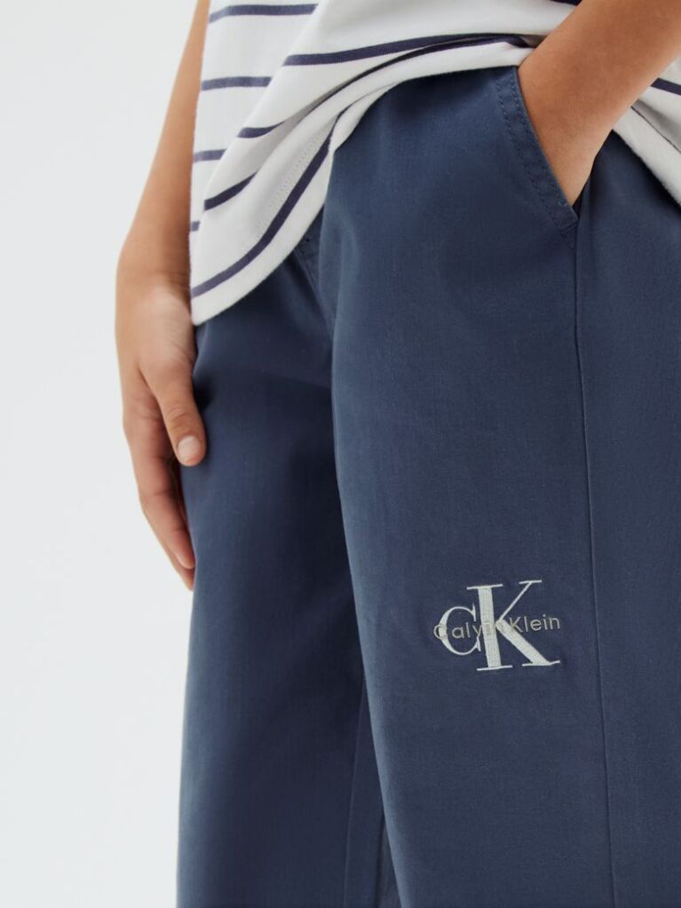 Μπλε Παιδικό Παντελόνι Φόρμας Joggers Με Signature Λογότυπο  Αγόρι