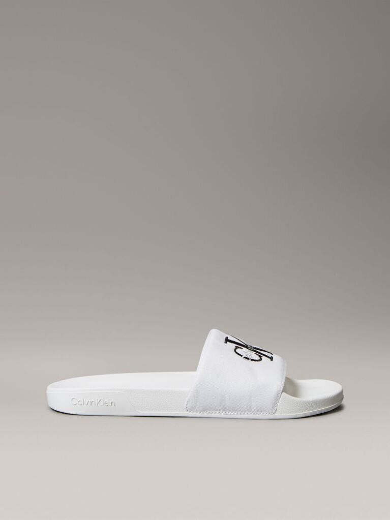 White Nemo - Canvas Signature Logo Sliders  Men