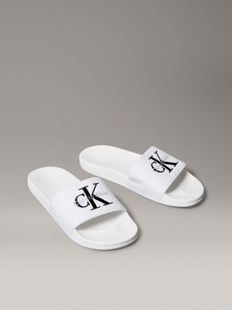 White Nemo - Canvas Signature Logo Sliders  Men