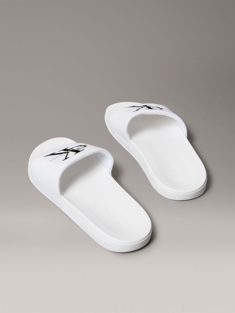 White Nemo - Canvas Signature Logo Sliders  Men