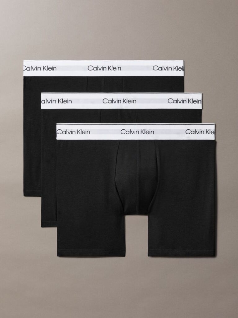 Μαύρο Σετ 3 Μπόξερ - Icon Cotton Stretch  Άνδρας