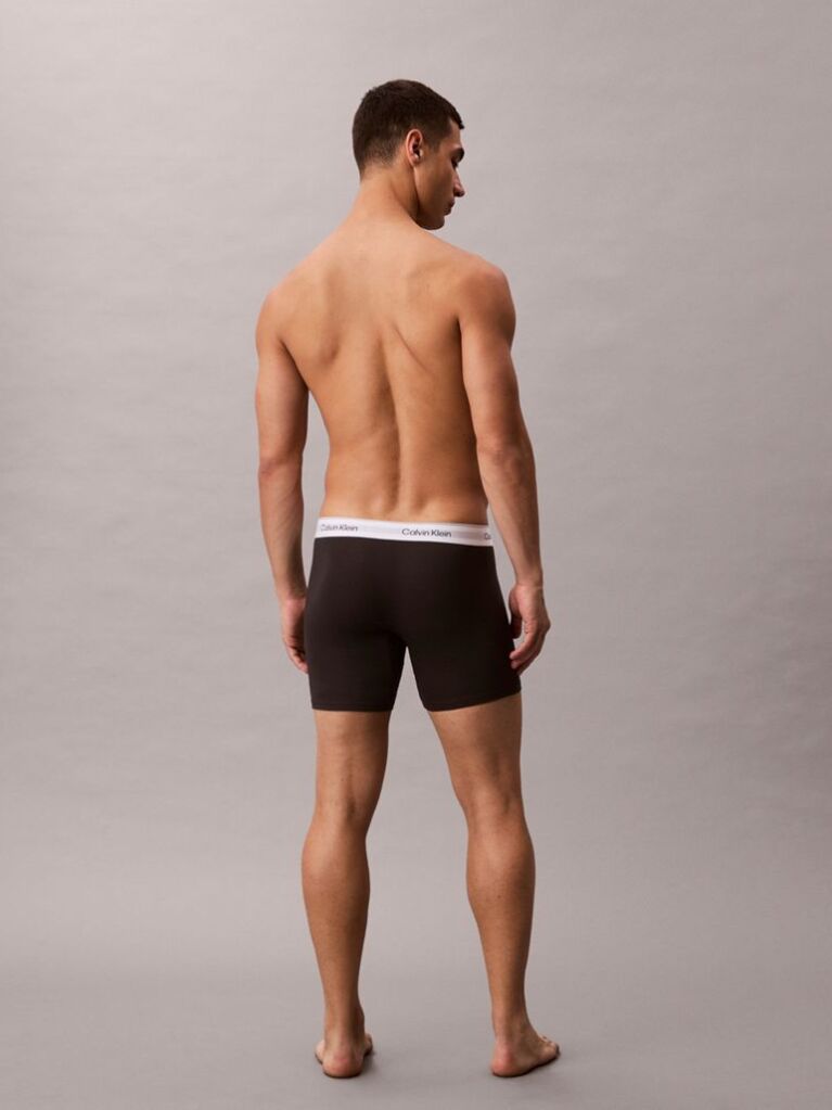 Μαύρο Σετ 3 Μπόξερ - Icon Cotton Stretch  Άνδρας