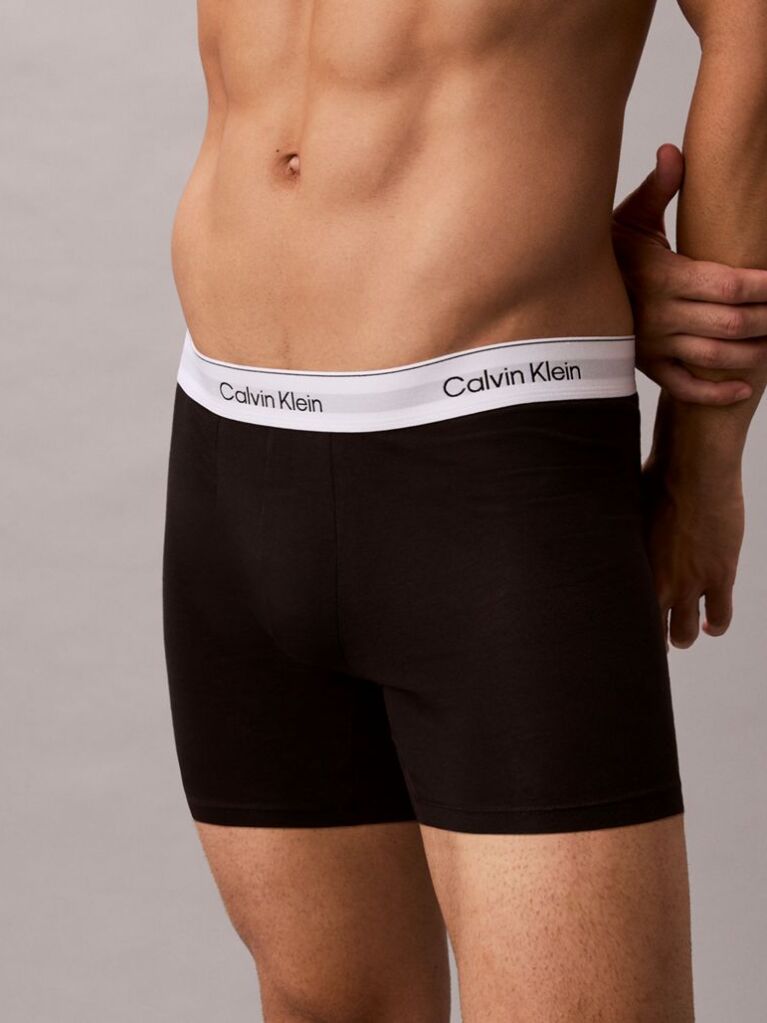 Μαύρο Σετ 3 Μπόξερ - Icon Cotton Stretch  Άνδρας