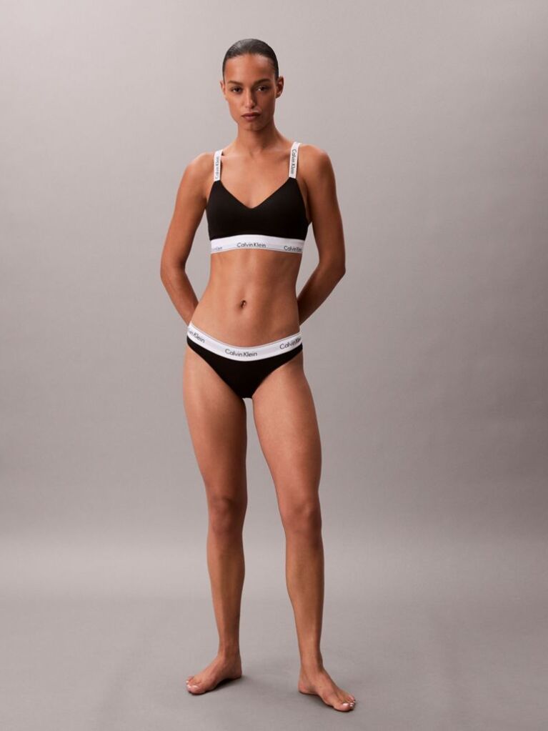 Μαύρο Bralette Με Ελαφριά Επένδυση - Icon Cotton Modal  Γυναίκα