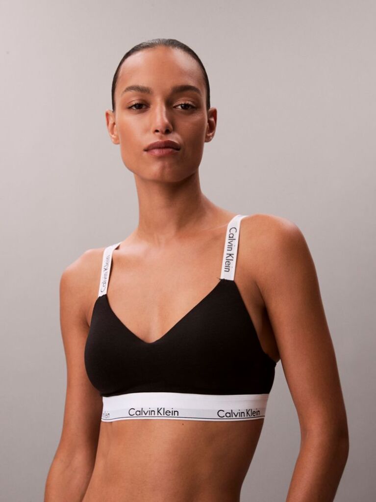 Μαύρο Bralette Με Ελαφριά Επένδυση - Icon Cotton Modal  Γυναίκα