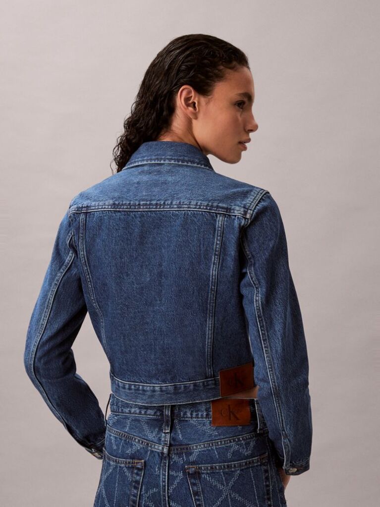 Denim Cropped 90s Denim Jacket  Women