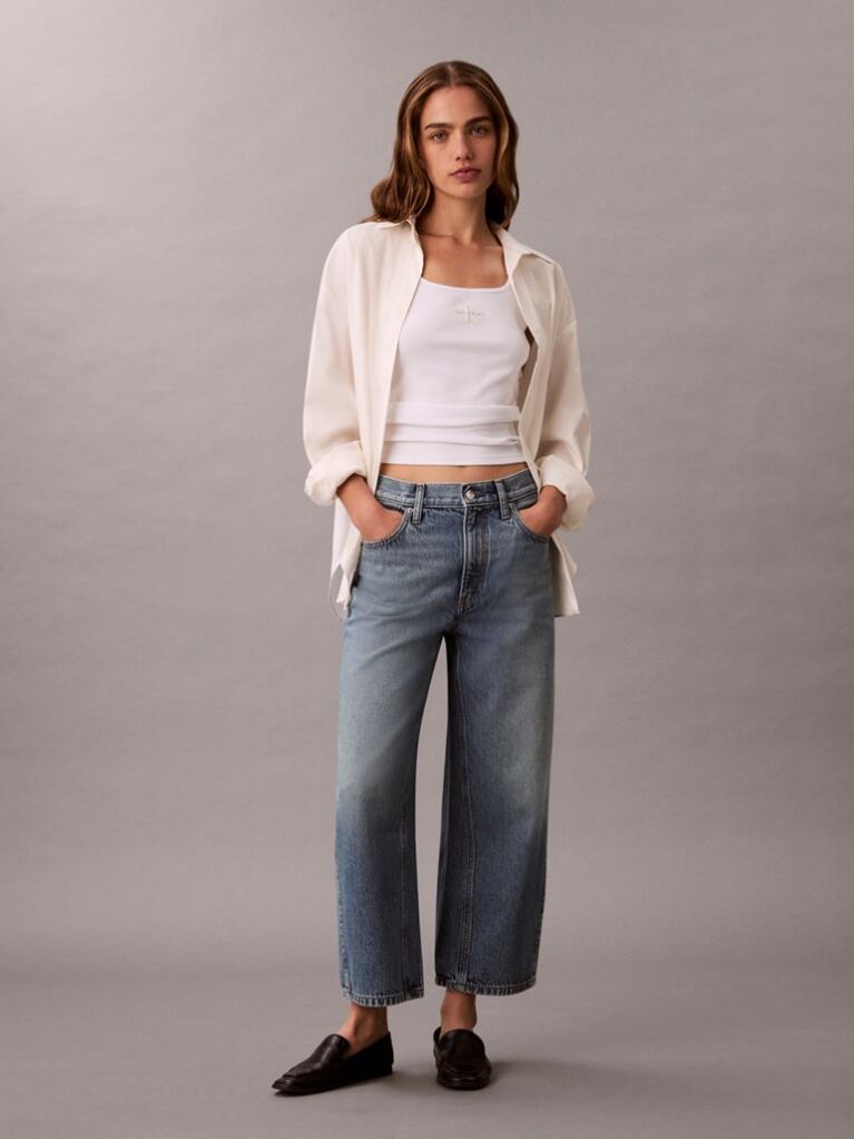 Denim Ψηλόμεση Τζιν Ζιπ Κιλότ  Γυναίκα