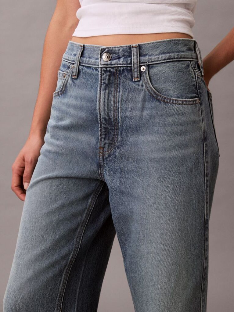 Denim Ψηλόμεση Τζιν Ζιπ Κιλότ  Γυναίκα