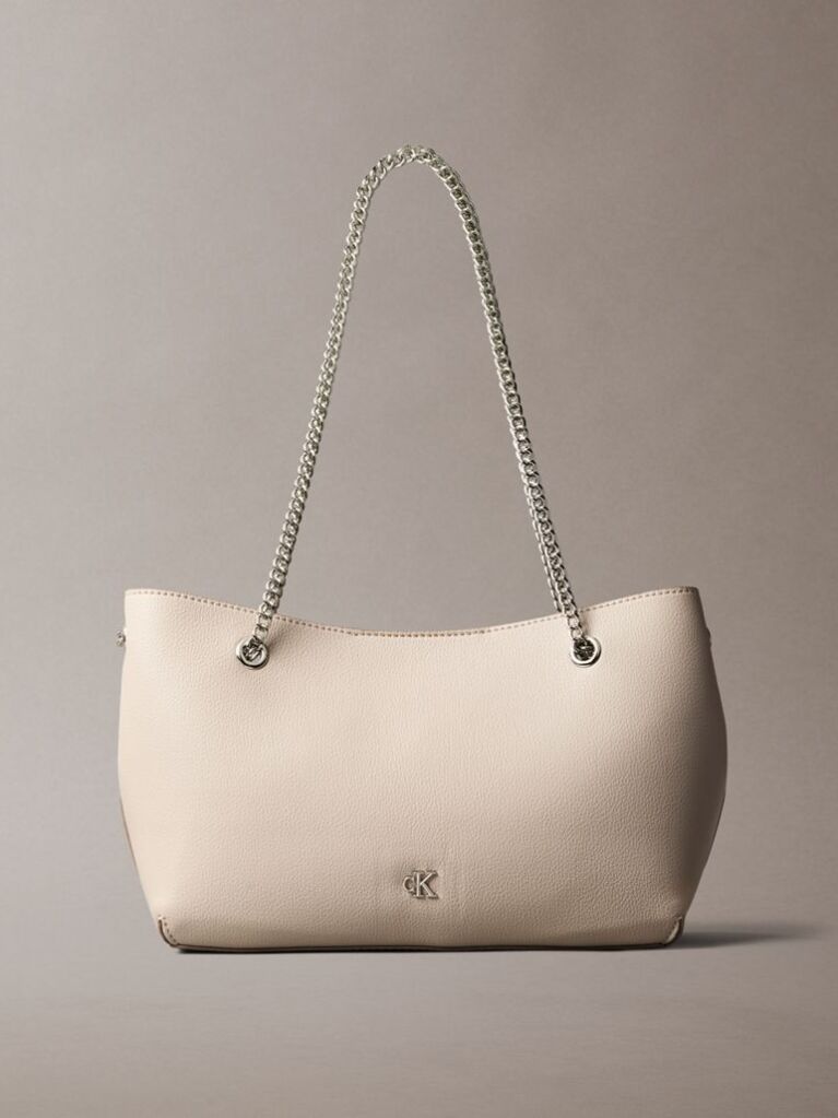 Beige Monogram Shoulder Bag  Women