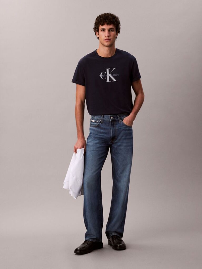 Μπλε T-Shirt Με Λογότυπο  Άνδρας