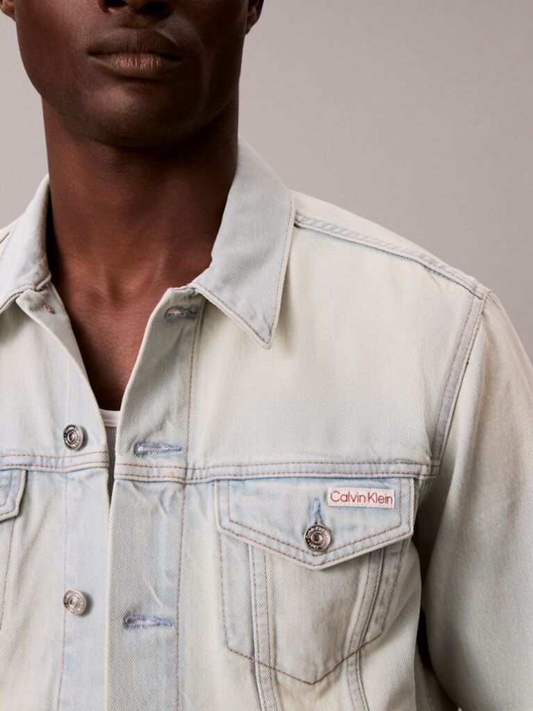 Denim Denim Jacket Με Κλασικό Trucker Στιλ  Άνδρας
