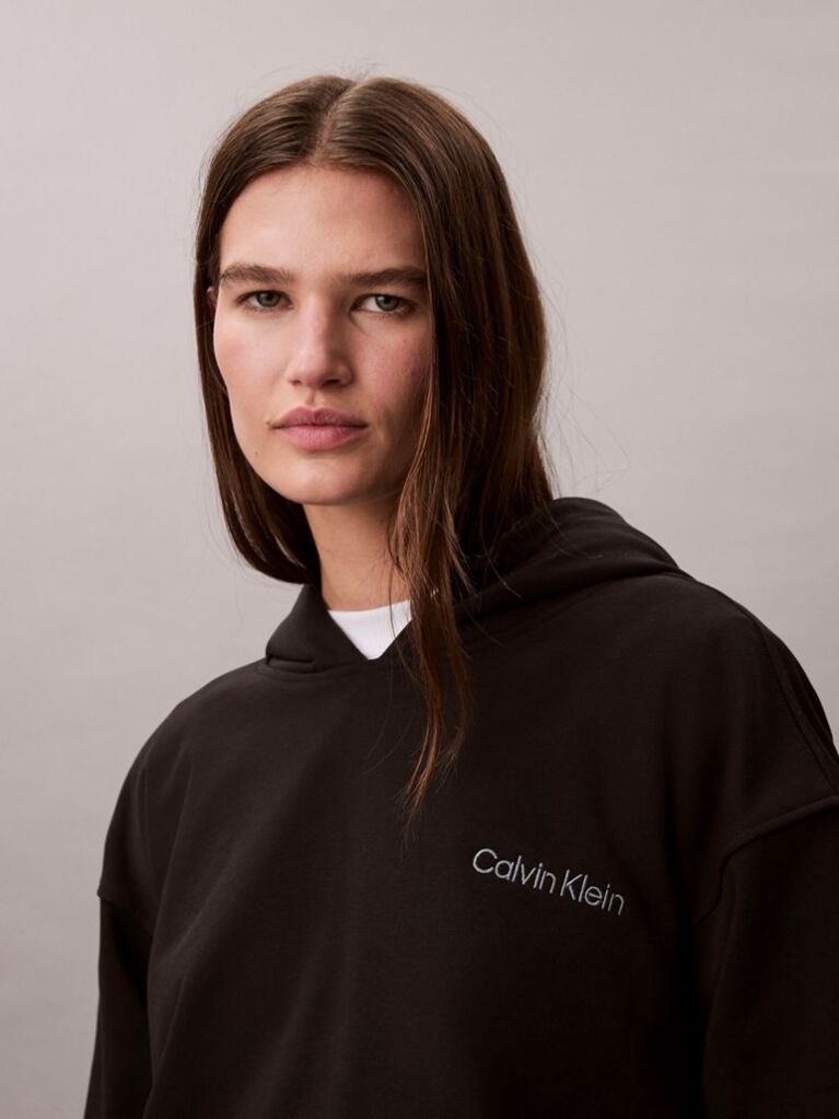 Μαύρο Hoodie Από Terry  Γυναίκα