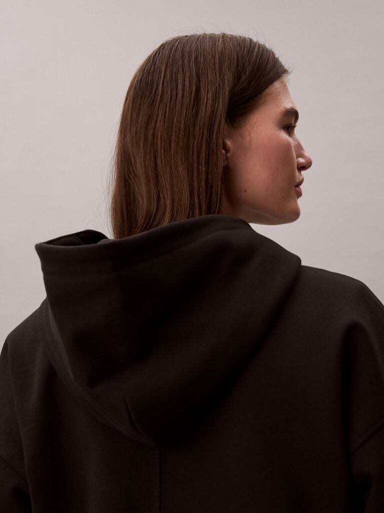 Μαύρο Hoodie Από Terry  Γυναίκα