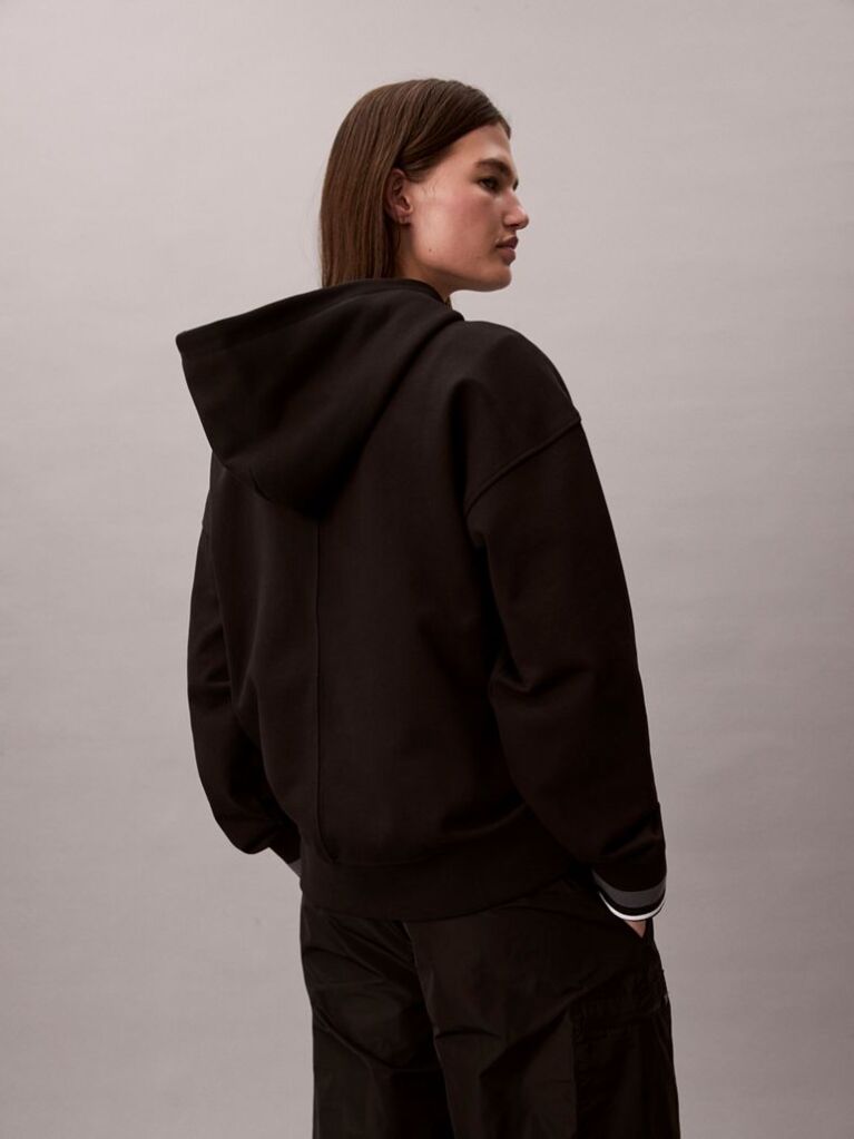 Μαύρο Hoodie Από Terry  Γυναίκα