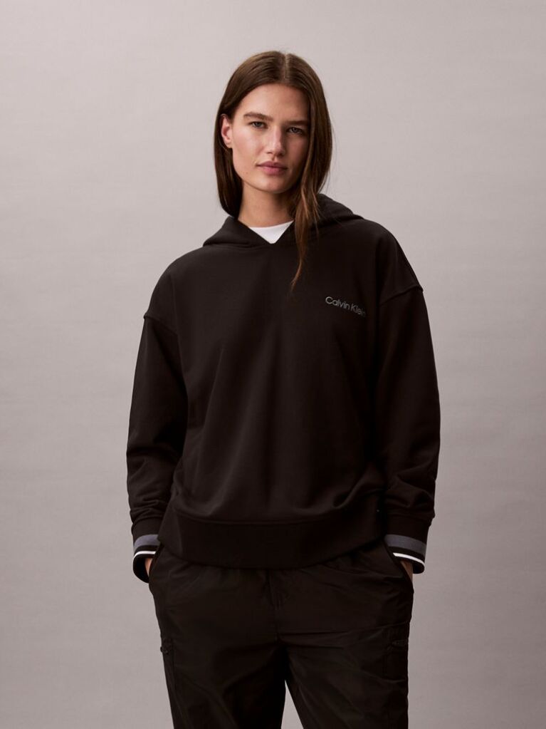Μαύρο Hoodie Από Terry  Γυναίκα