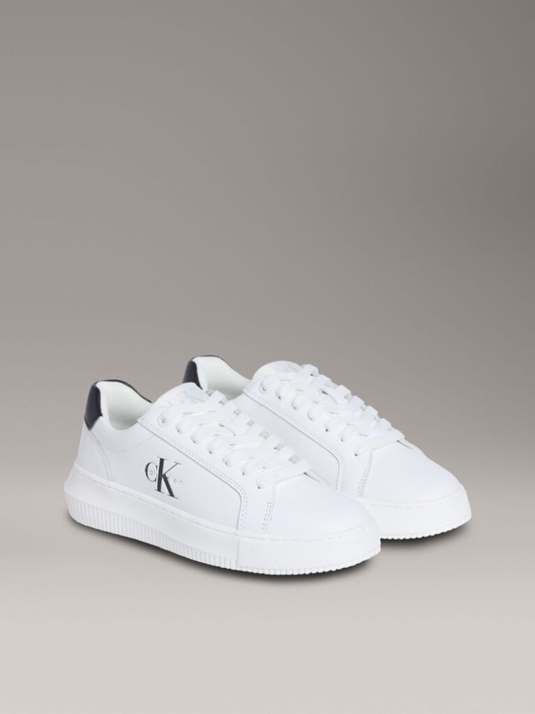White Leather Trainers  Women