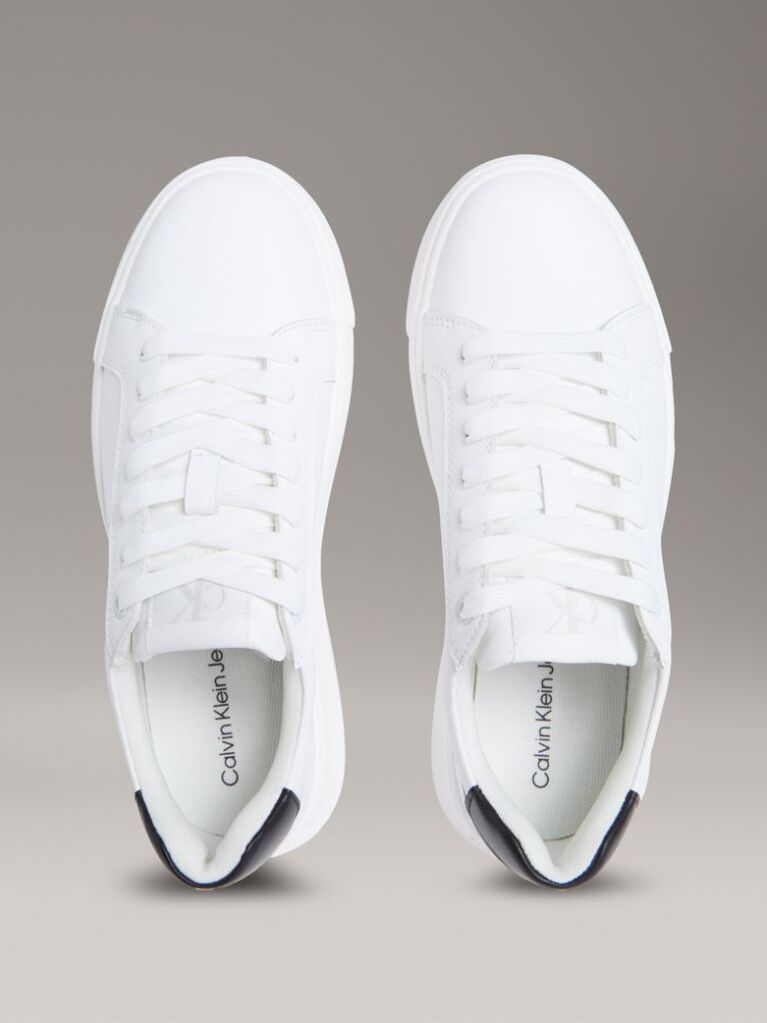 White Leather Trainers  Women