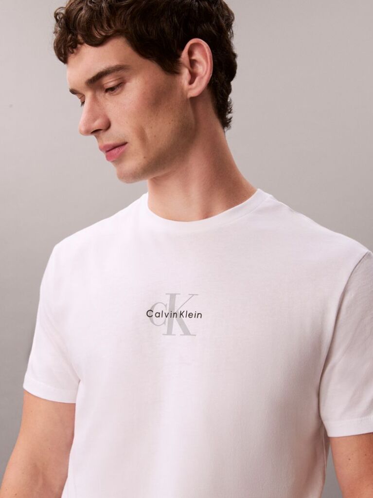 Λευκό T-shirt Με Μονόγραμμα  Άνδρας