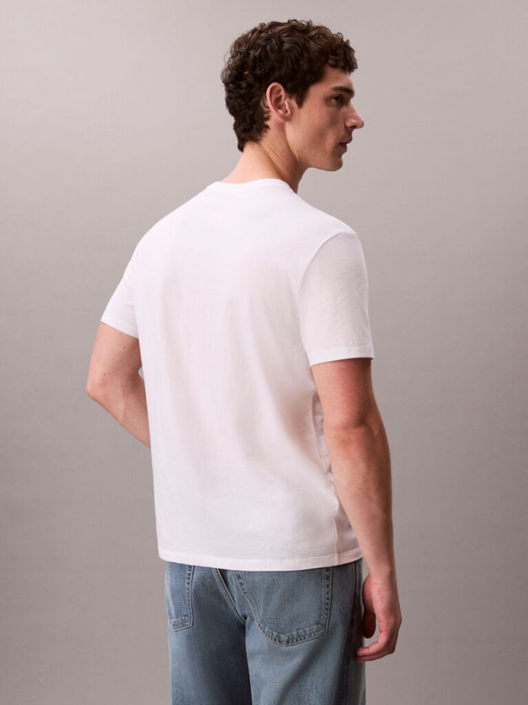 Λευκό T-shirt Με Μονόγραμμα  Άνδρας