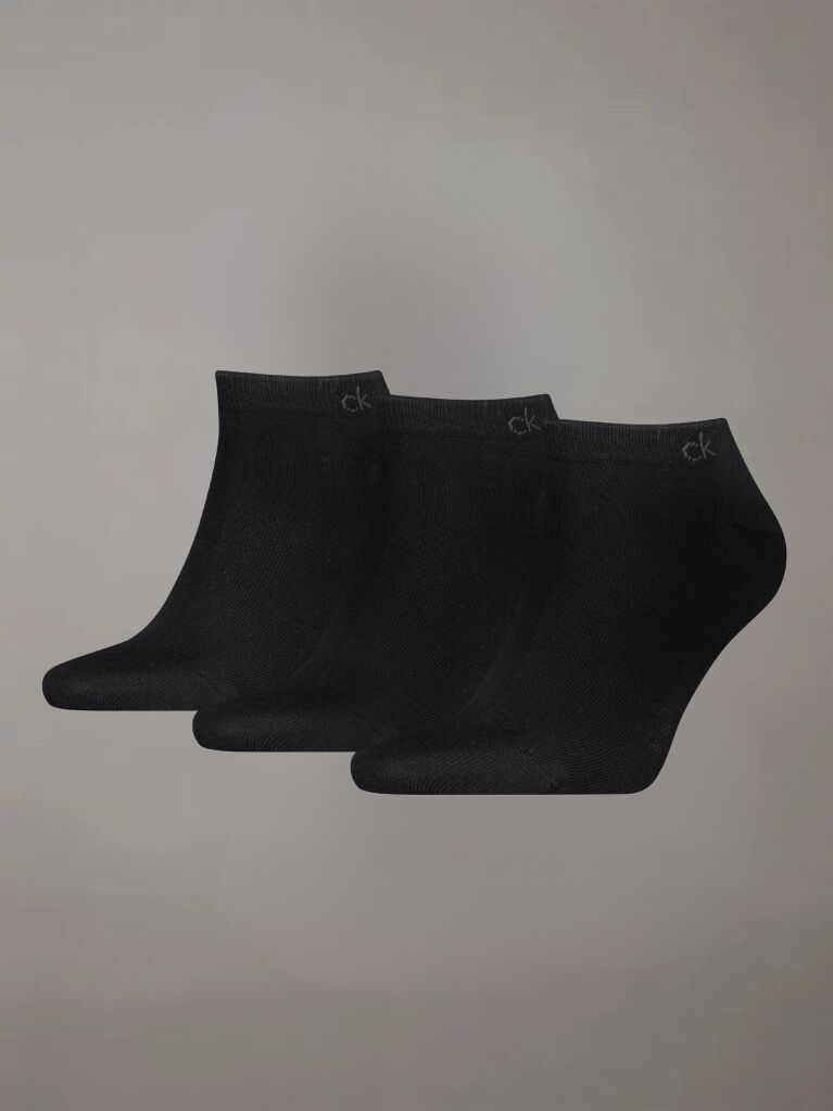 Black 3 Pack  Sneaker Socks   Men