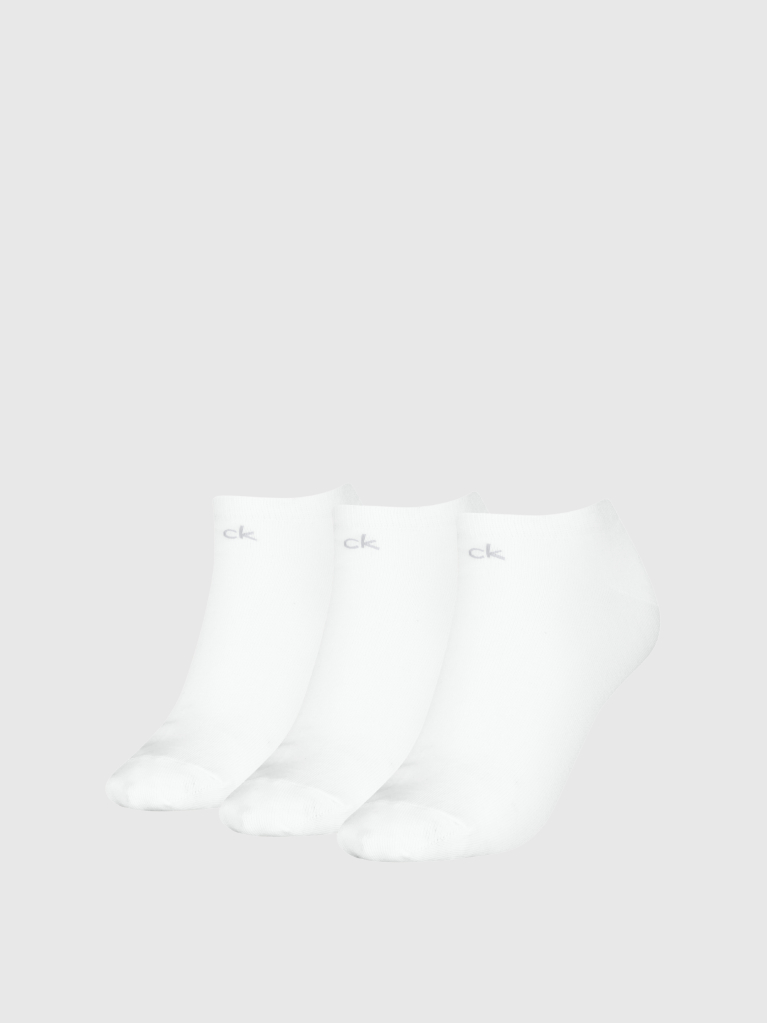 White 3 Pack Sneaker Socks  Women