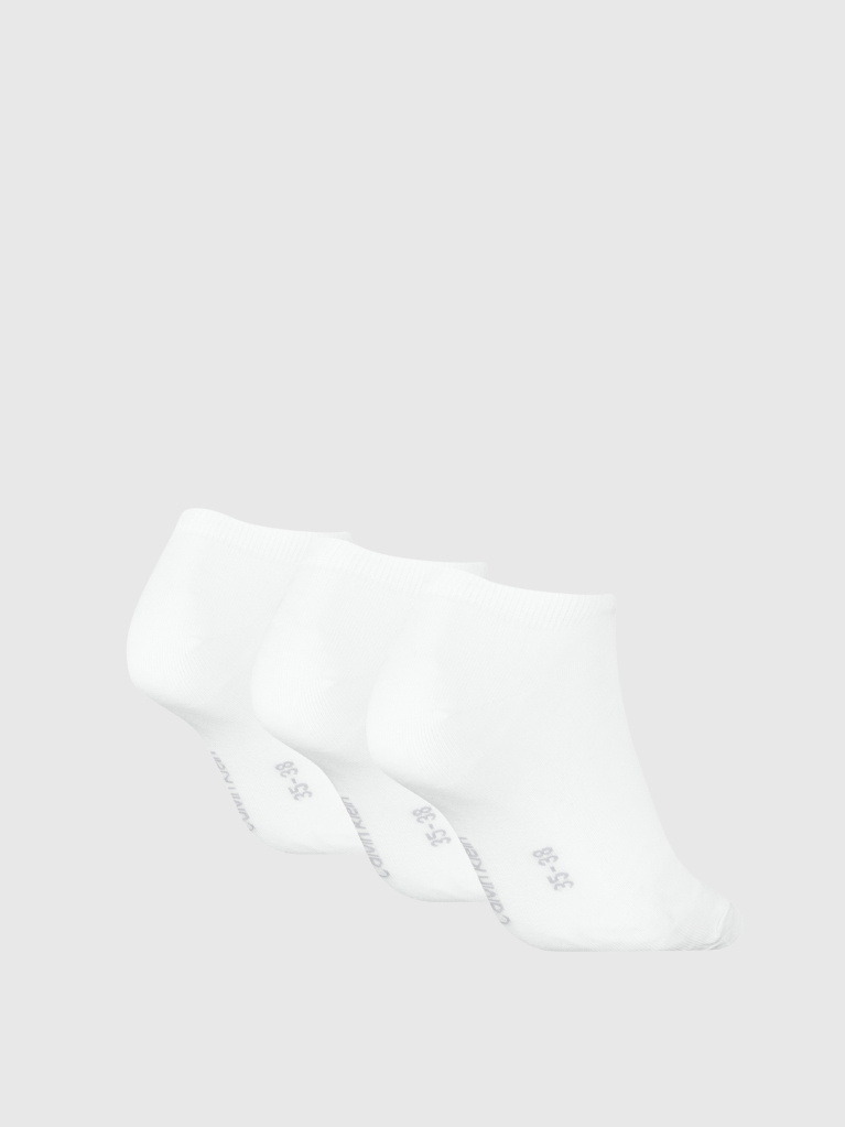 White 3 Pack Sneaker Socks  Women