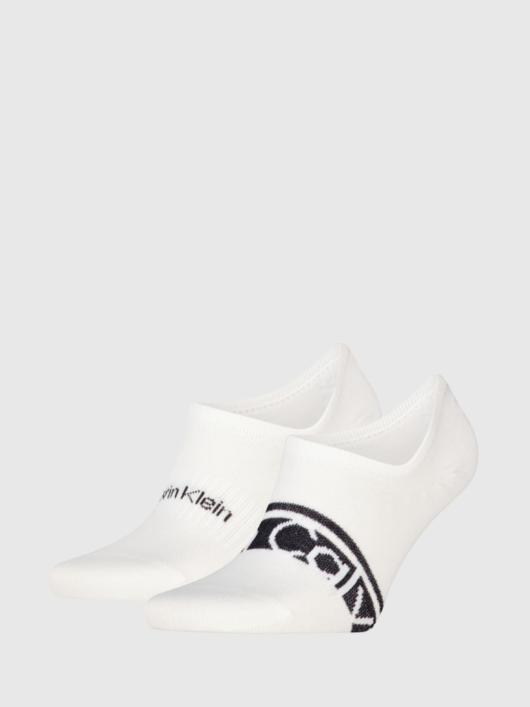 White 2 Invisible Socks  Men