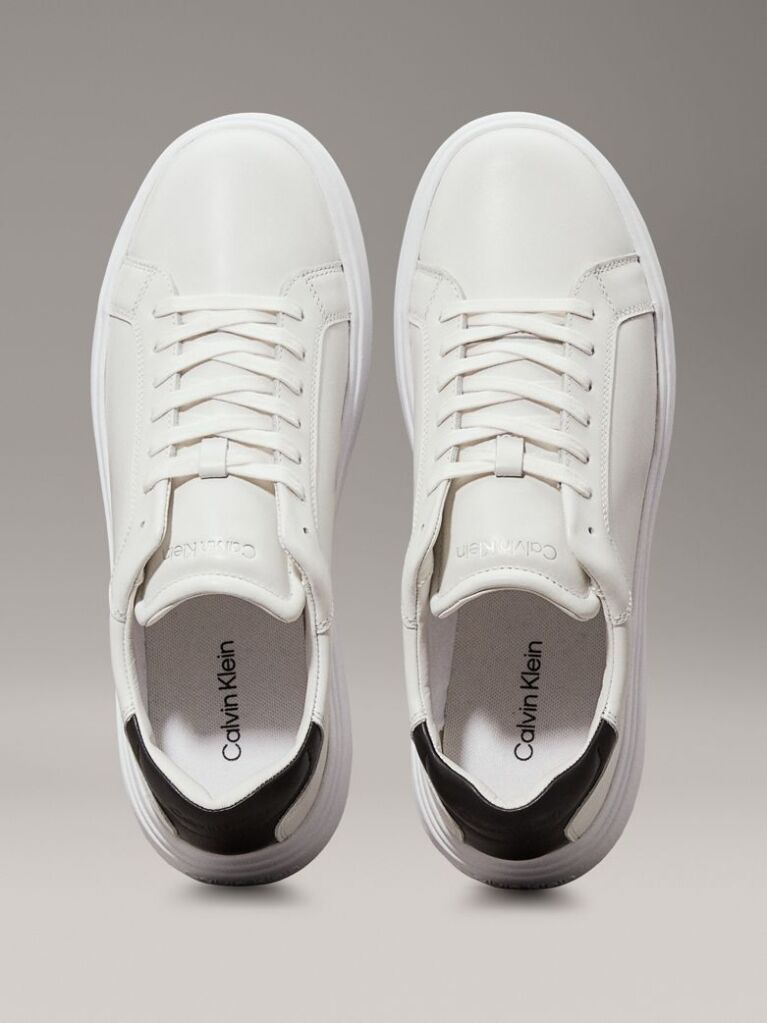 Λευκό Δερμάτινα Sneakers  Άνδρας