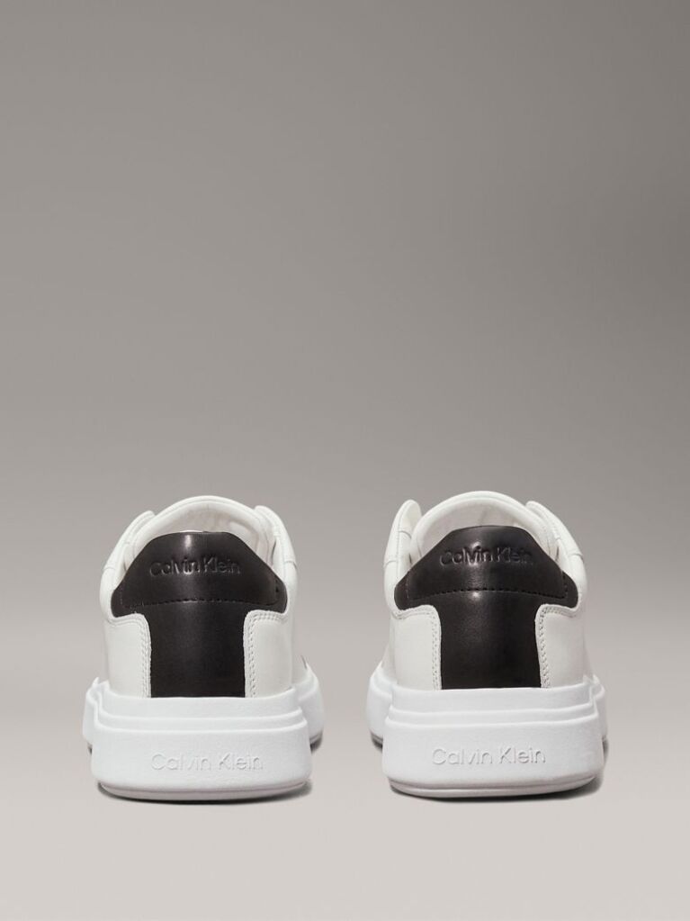 Λευκό Δερμάτινα Sneakers  Άνδρας
