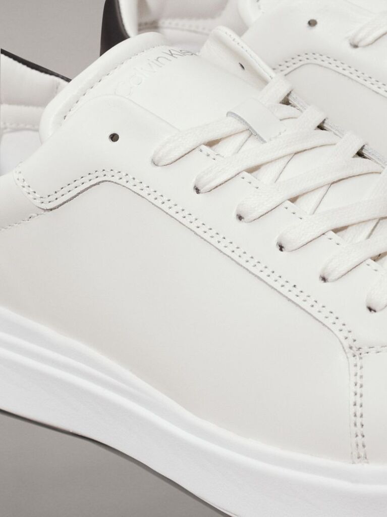 Λευκό Δερμάτινα Sneakers  Άνδρας
