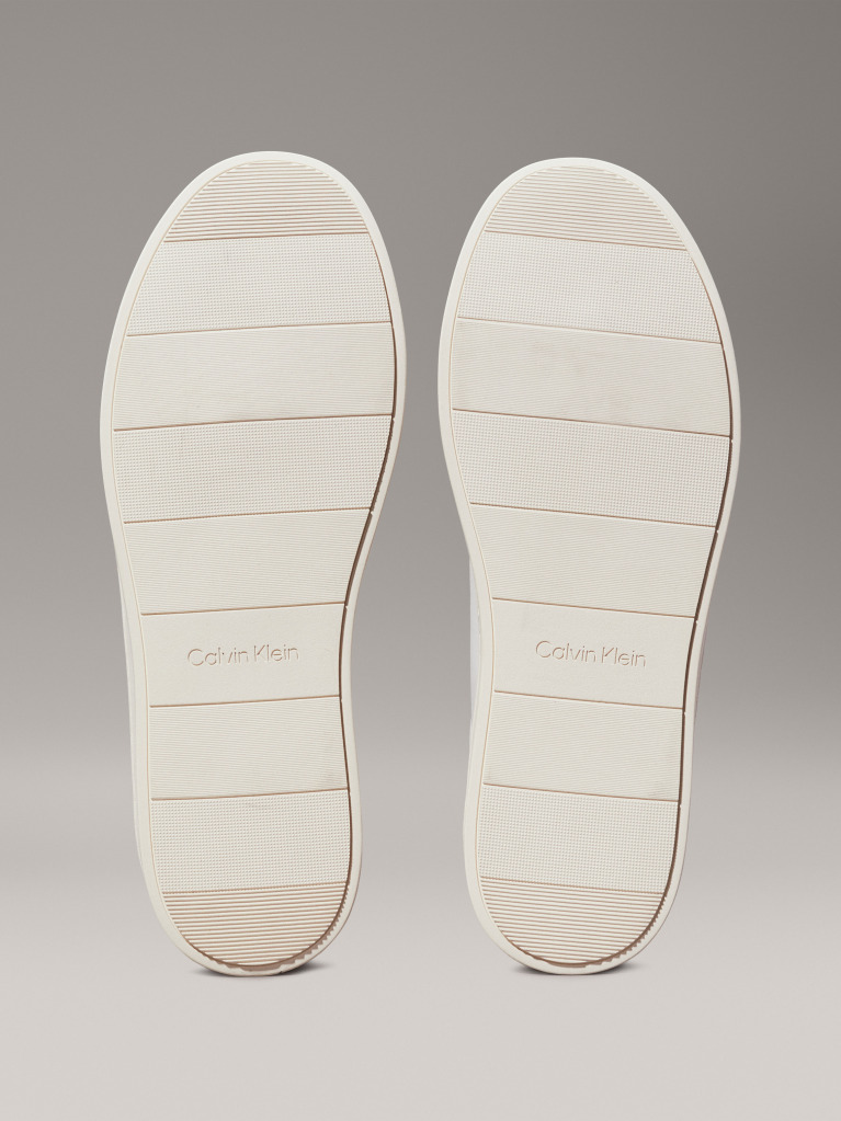 White Leather Trainers  Men