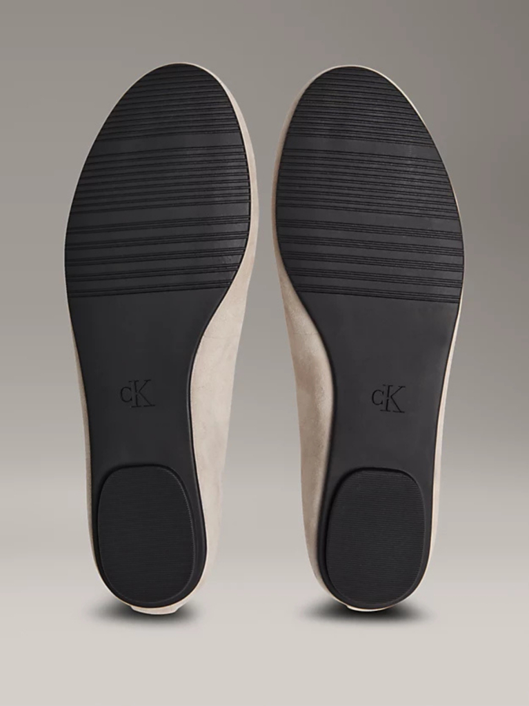 Beige Suede Ballerinas  Women