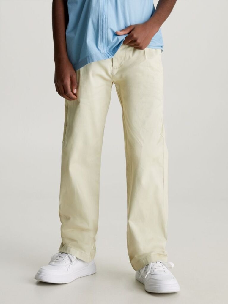 Green Straight Chino Trousers  Boys