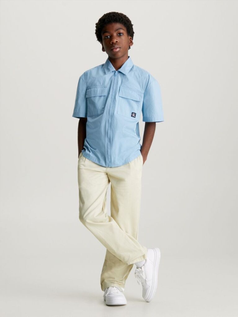 Green Straight Chino Trousers  Boys