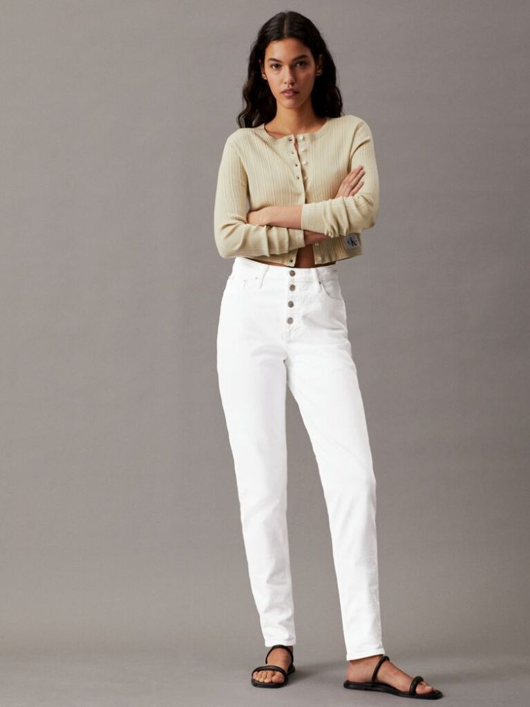 White Mom Jeans  Women