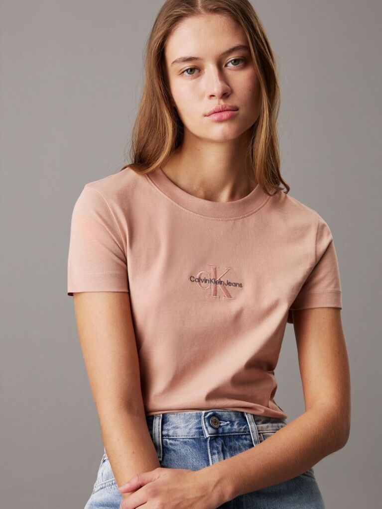Orange Slim Monogram T-shirt  Women