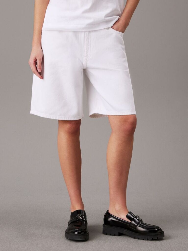 Denim 90'S Straight Denim Shorts  Women