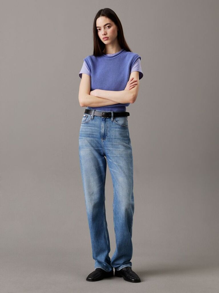Denim Ψηλόμεσο Τζιν Σε Ίσια Γραμμή  Γυναίκα