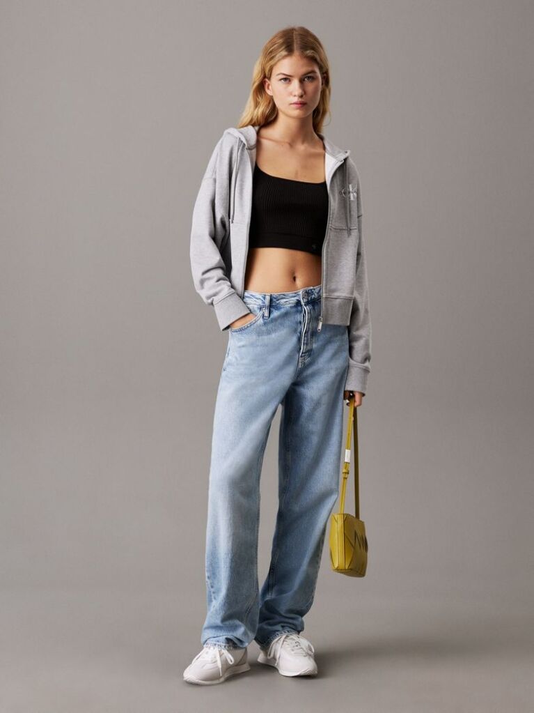 Μαύρο Ριμπ Βαμβακερό Bralette Τοπ  Γυναίκα