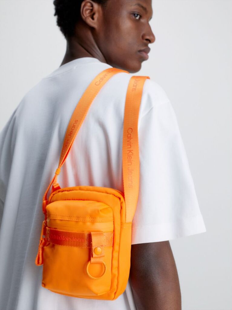 Orange Crossbody Bag  Men