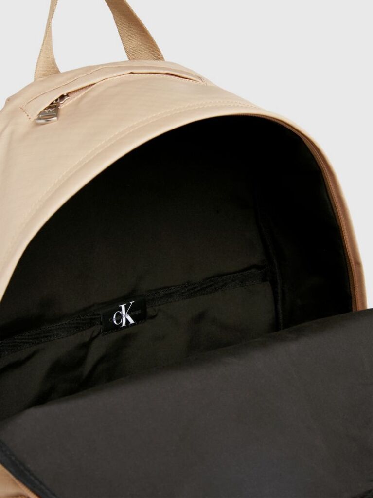 Beige Ripstop Round Backpack  Men