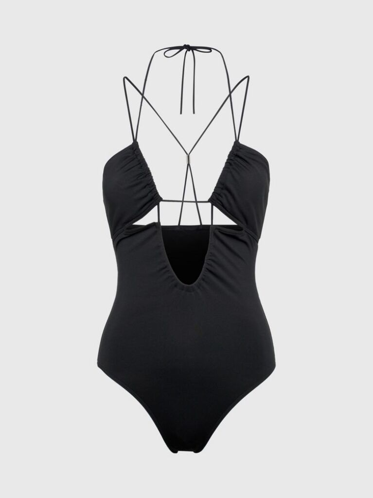 Black Swimsuit - Multi Ties  Women