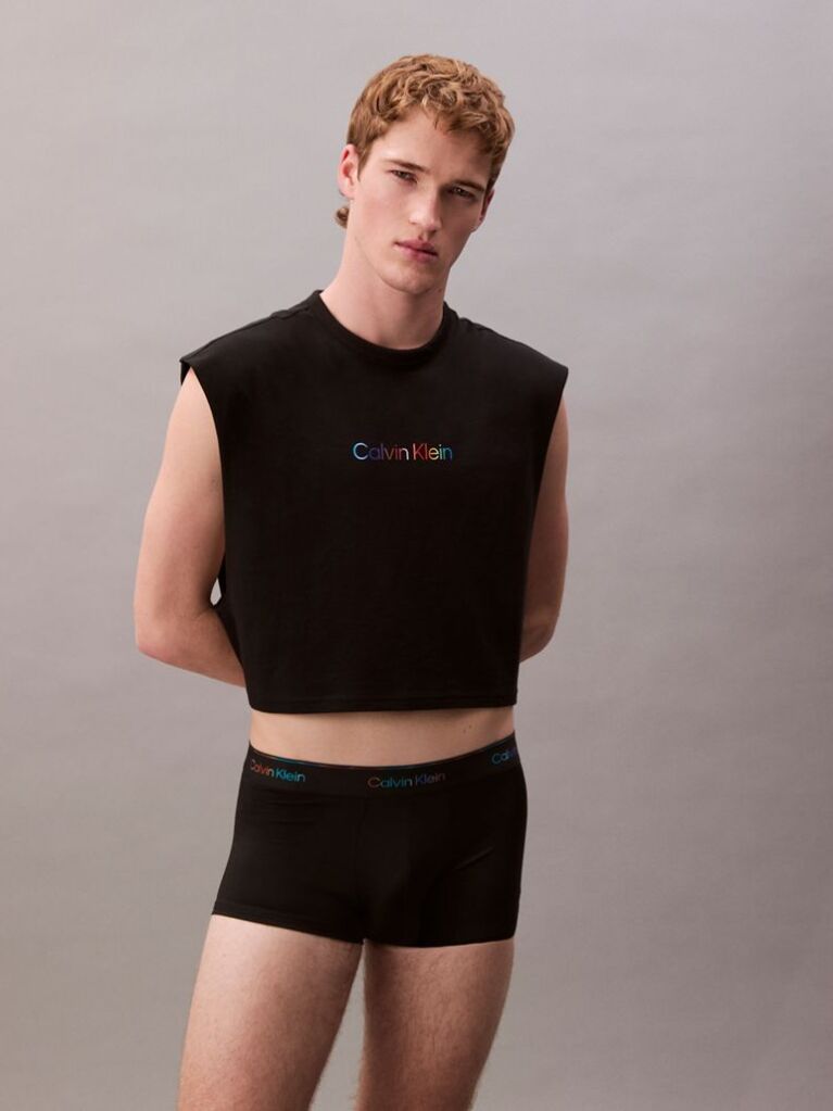 Black Low Rise Trunks - Micro Stretch Pride  Men