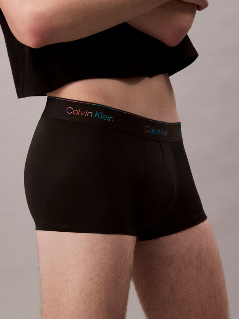 Black Low Rise Trunks - Micro Stretch Pride  Men