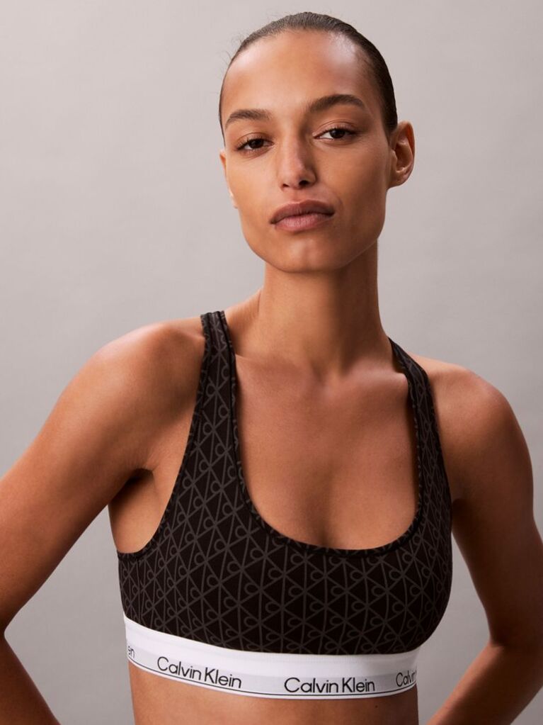 Black Unlined Bralette - Icon Cotton Modal  Women