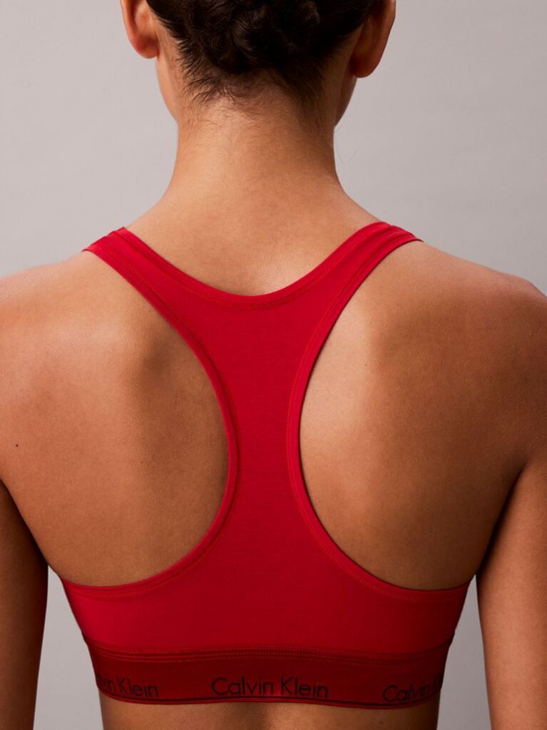 Κόκκινο Bralette Χωρίς Επένδυση - Icon Cotton Modal  Γυναίκα