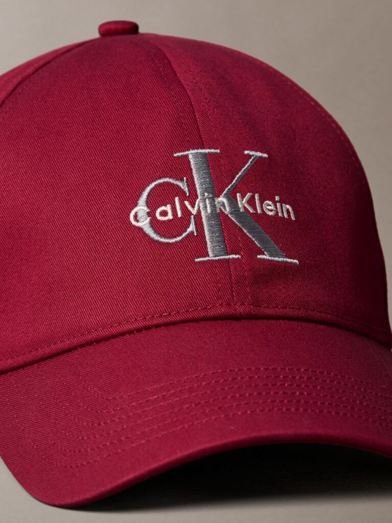 Red Twill Logo Cap  Men