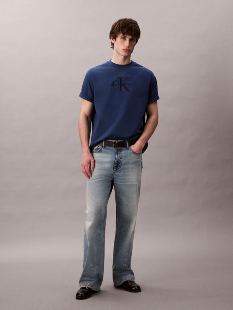 Blue Short Sleeve T-Shirt  Men